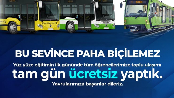 Okula ulaşım ilk gün ücretsiz