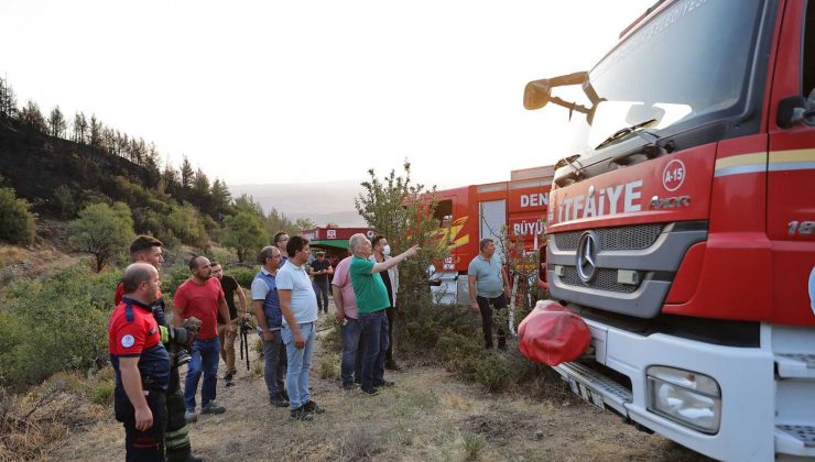 Orman yangınlarına karşı başarılı mücadele eden Denizli Büyükşehre çifte gurur