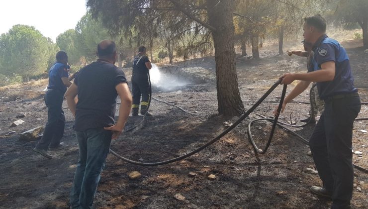 Yangın kısa sürede söndürüldü