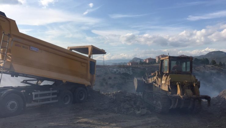 Yangın sonrası bölgede rehabilitasyon çalışmalarına başlandı