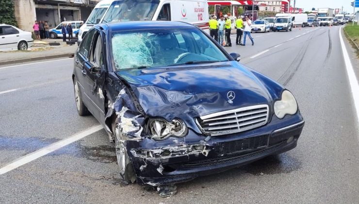 Otomobil ile motosiklet çarpıştı: 1 ölü, 1 yaralı