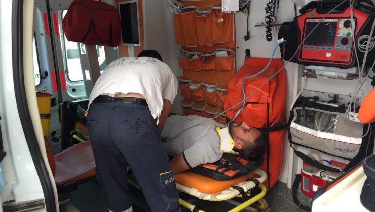 Otomobil ile motosiklet çarpıştı: 1 yaralı