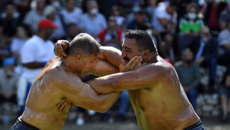 Pehlivanlar incir için er meydanına çıktı