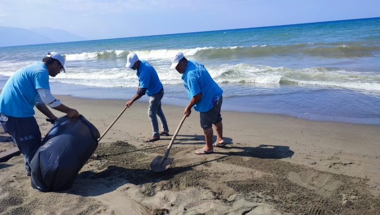 Samandağ sahili temizlendi