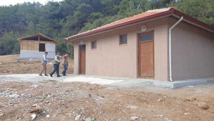 Pınarlı Tabiat Parkı’na gerçekleştirilen tesis inşaatı devam ediyor