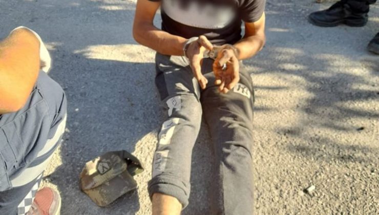 Polise bıçak çekti, bacağından vurularak etkisiz hale getirildi