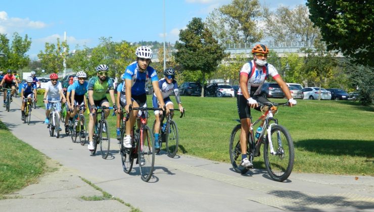 Sağlık için pedal çevirdiler