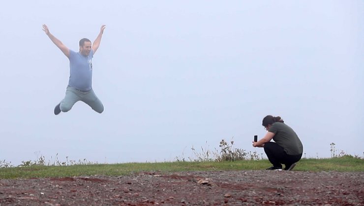 Sahara geçidinde yoğun sis