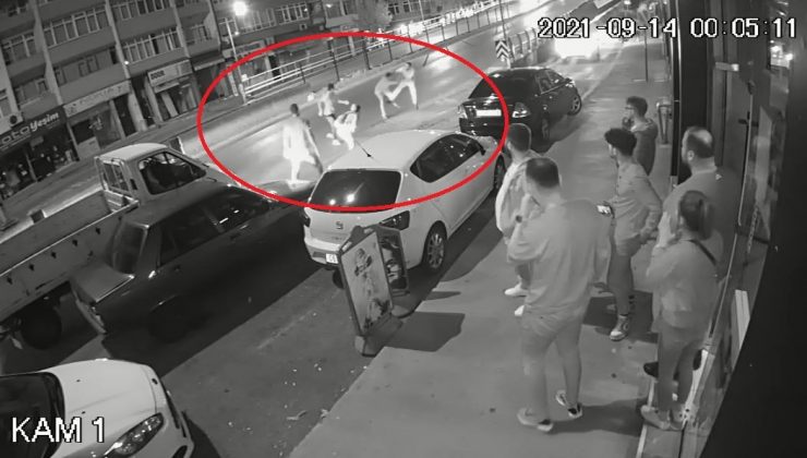 Samsun’da bıçakla yaralama anı güvenlik kamerasında