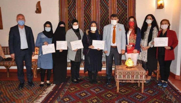 Sandıklı’da kabak işlemeciliği kursu sona erdi