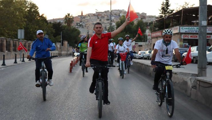 Şanlıurfa’da farkındalık için pedal çevirdiler