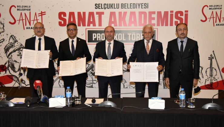 Selçuklu Sanat Akademisi’nin protokolü imzalandı