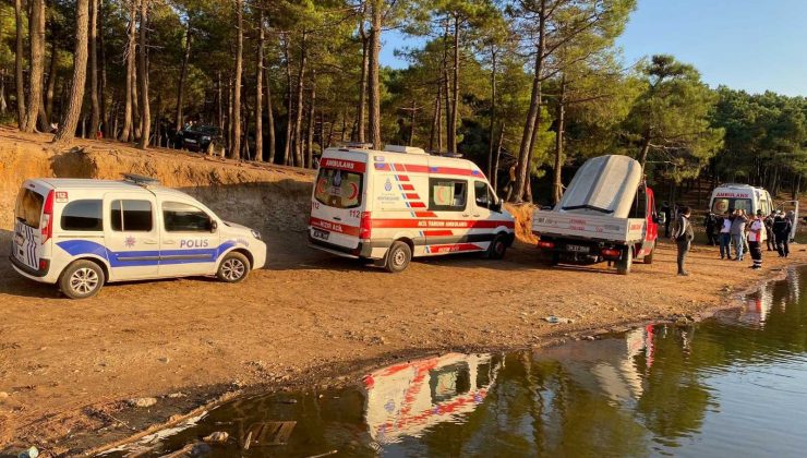 Serinlemek için girdiği gölde kayboldu