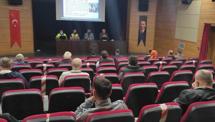 Servis sürücülerine eğitim verildi