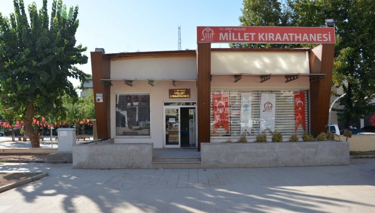 Siirt’te Millet Kıraathanesi halkın hizmetine açıldı