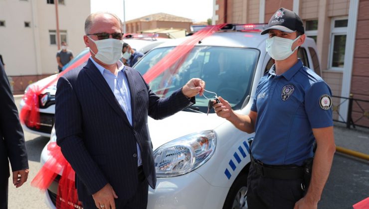 Sivas Belediyesinden polise araç desteği