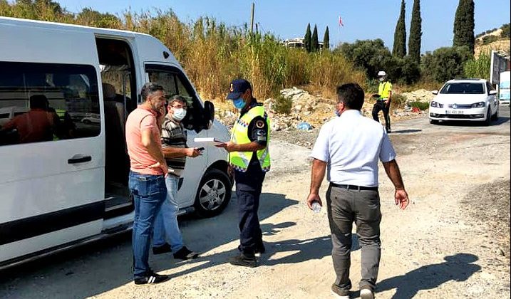 Söke’de okul servis araçlarına sıkı denetim