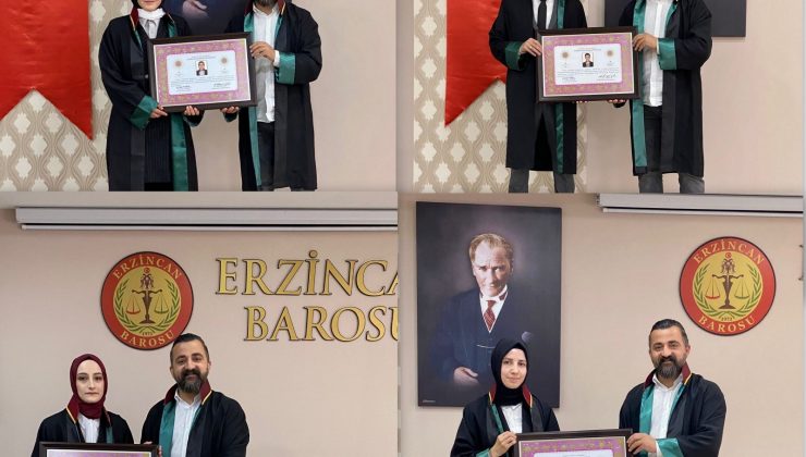 Stajyer avukatlar ruhsatnamelerini aldılar