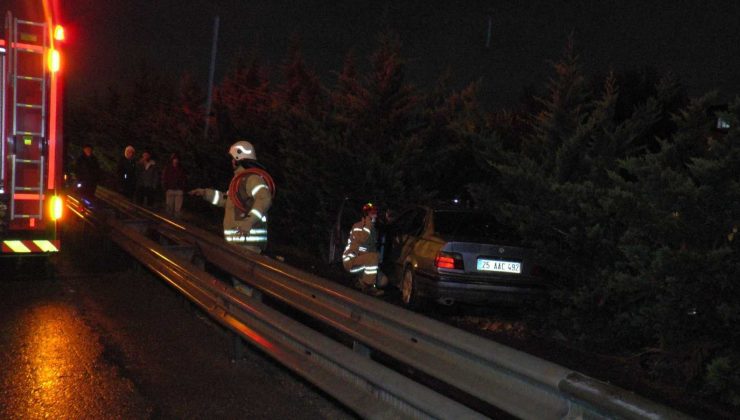 Sultanbeyli TEM’de sıkışmalı trafik kazası: 2 yaralı