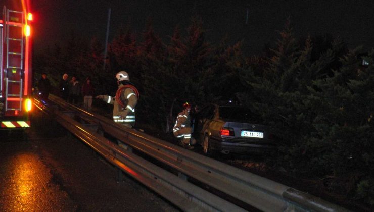 Sultanbeyli TEM’de sıkışmalı trafik kazası: 2 yaralı