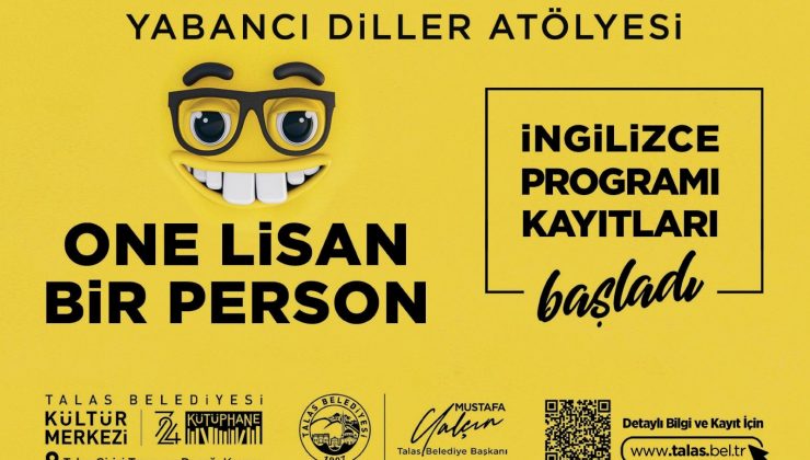 Talas Belediyesi’nden İngilizce kursu