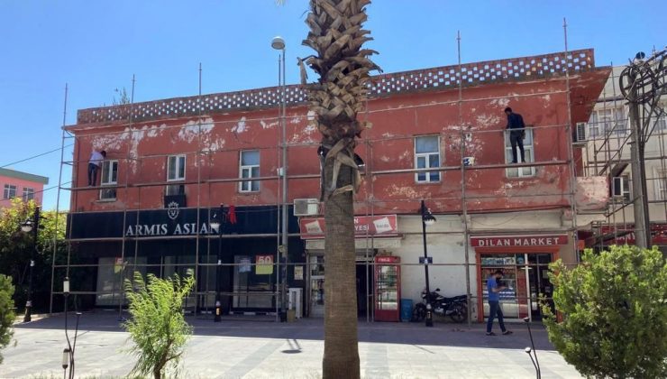 Tarihi Nusaybin Kapalı Çarşısında çalışmalar devam ediyor