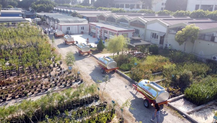 Tarsus Belediyesinden yangınlara karşı orman köylerine su tankeri desteği