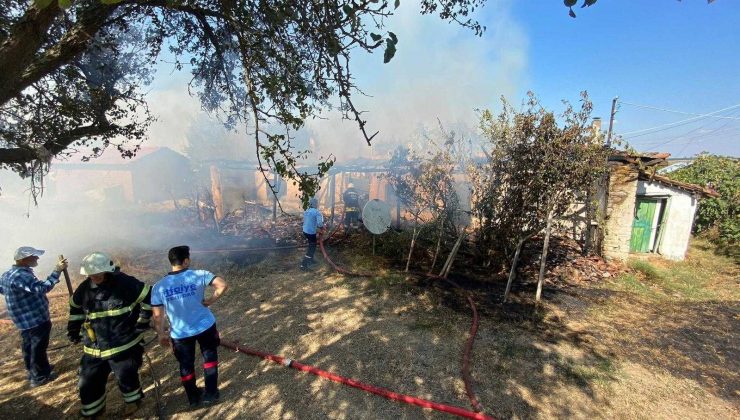 Tekirdağ’da yangında dumandan etkilenen 3 kişi hastanelik oldu