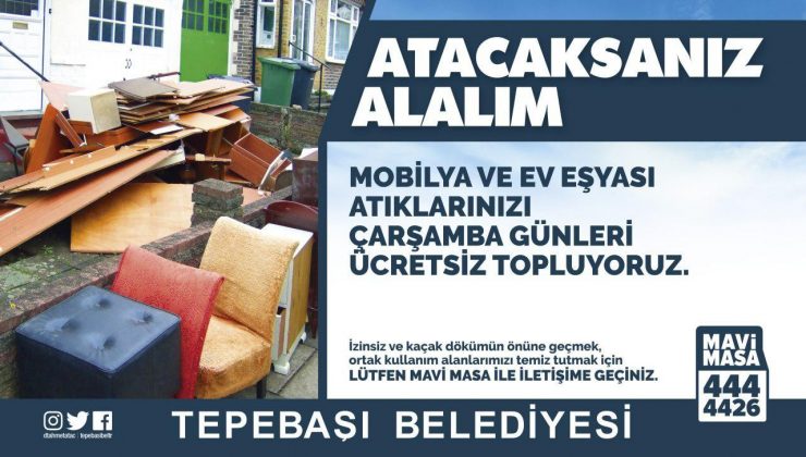 Tepebaşı’nda atık toplama hizmeti