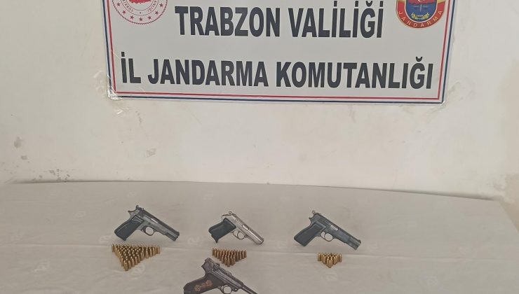 Trabzon’da jandarmadan 29 adrese eş zamanlı silah operasyonu