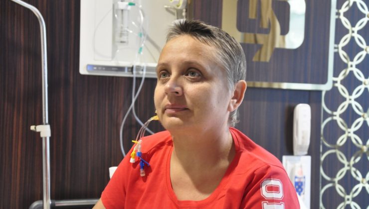 Ukraynalı Nadia Slychuk, Mersin’de sağlığına kavuştu