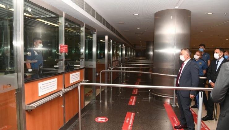 Vali Yazıcı yapımı tamamlanan Dış Hatlar-2 Terminali’ni inceledi