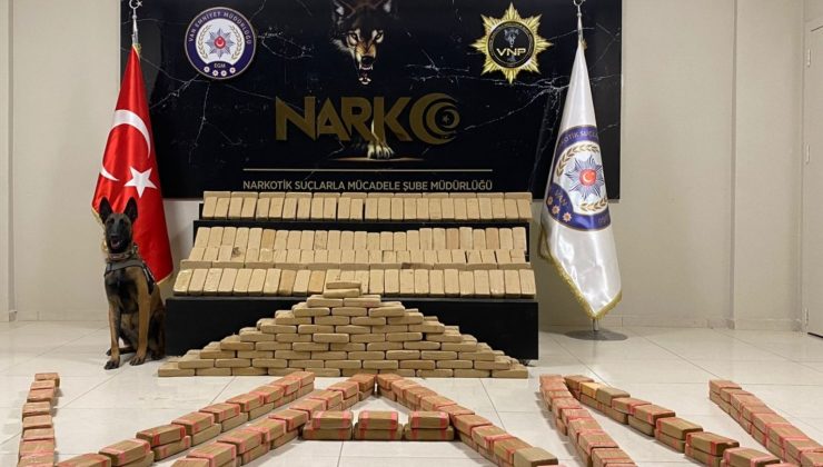 Van’da 217 kilo 500 gram eroin hassas burun Irmak’a takıldı