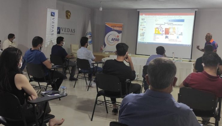 VEDAŞ personeline afet farkındalık eğitimi verildi