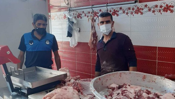 Viranşehir’de zabıta kasapları denetledi