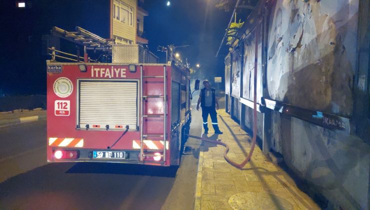 Yangına duvara tırmanarak müdahale ettiler