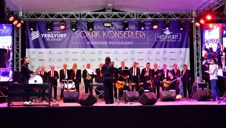 Yeşilyurt’taki sokak konserlerinde renkli görüntüler