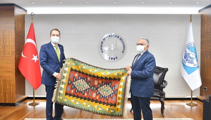 YRP Genel Başkanı Erbakan, Büyükkılıç’ı ziyaret etti