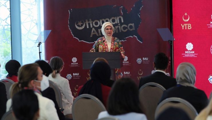 YTB’nin “Osmanlı’nın Amerika’sı” belgesel filmi Emine Erdoğan’nın katılımıyla ABD’de tanıtıldı
