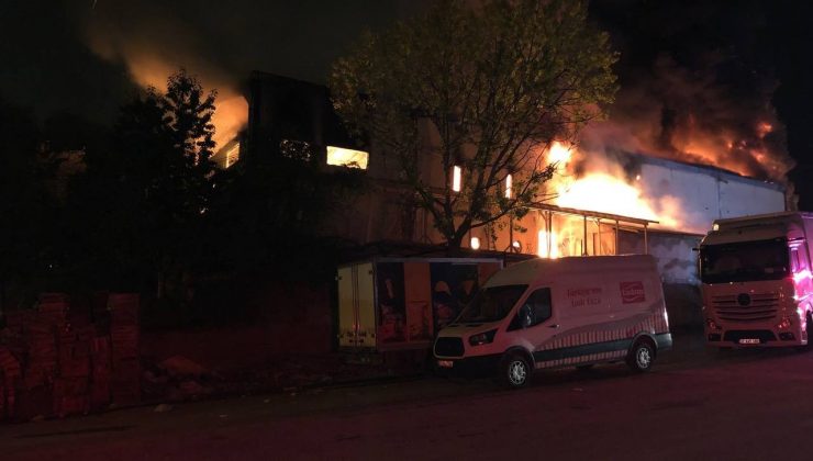 Ahşap üzerine faaliyet gösteren fabrika alevlere teslim oldu