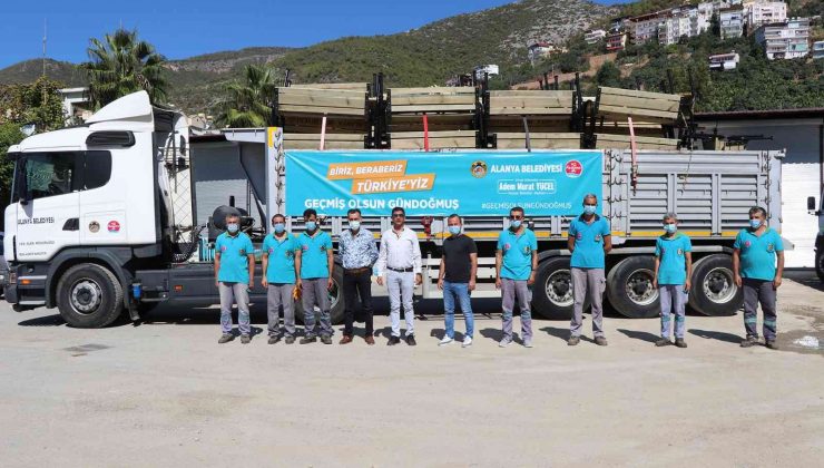 Alanya Belediyesi’nden Gündoğmuş’a yardım eli