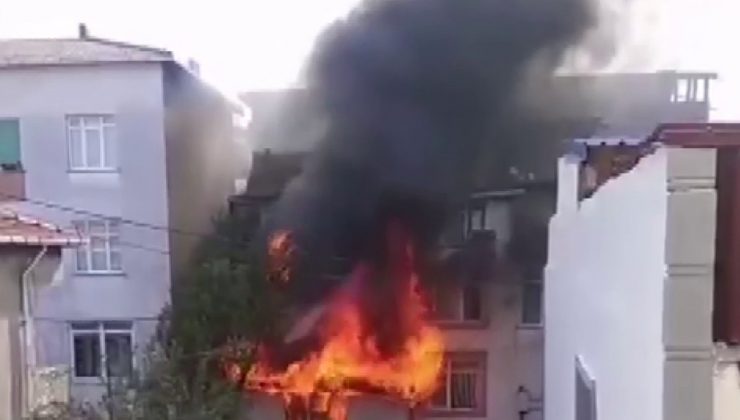 Ataşehir’de korkutan yangın