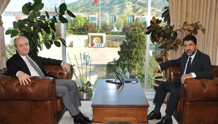 Aydın Cumhuriyet Başsavcısı Eker, ADÜ Rektörü Aldemir ile görüştü