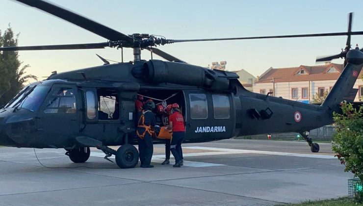 Aydın’dan havalanan helikopter, Fethiye’deki yaralıyı kurtardı