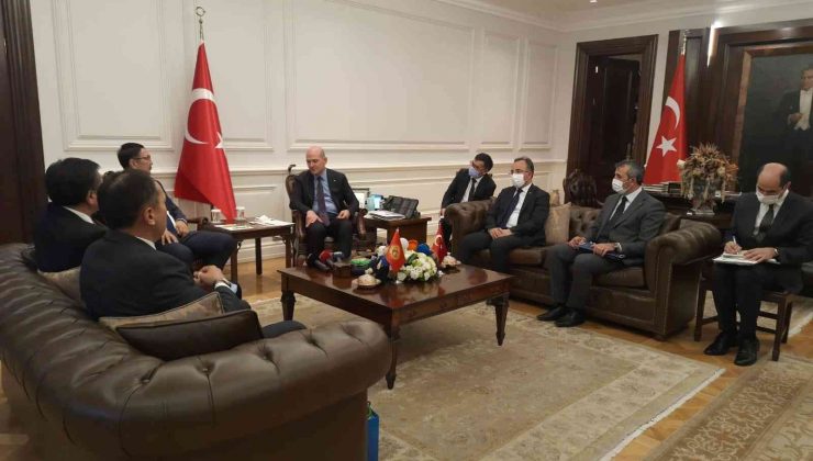 Bakan Soylu, Kırgızistan Acil Durumlar Bakanı Boobek Azikeev’i kabul etti