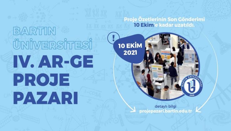 Bartın Üniversitesi IV. Ar-Ge Proje Pazarı başvuru süresi uzatıldı