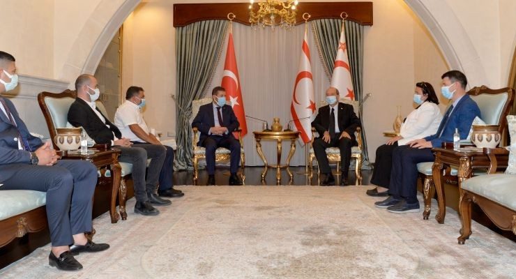 Başkan Ekrem Yavaş, KKTC Cumhurbaşkanı Ersin Tatar’ı ziyaret etti