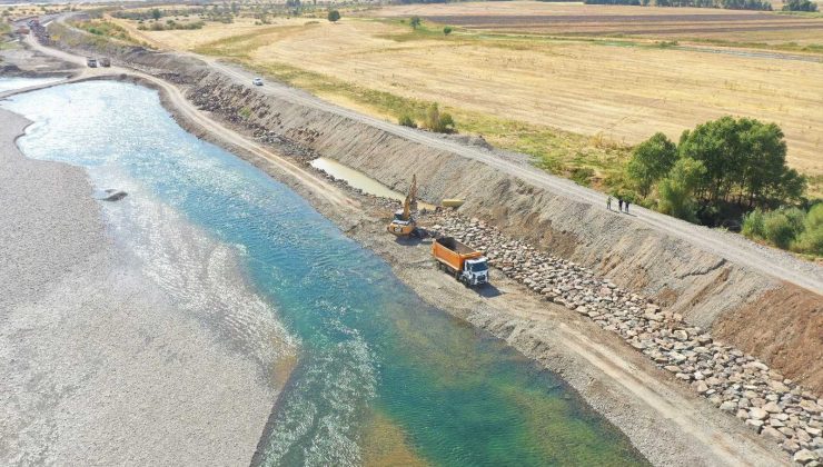 Bingöl’deki taşkın koruma çalışmalarında sona gelindi