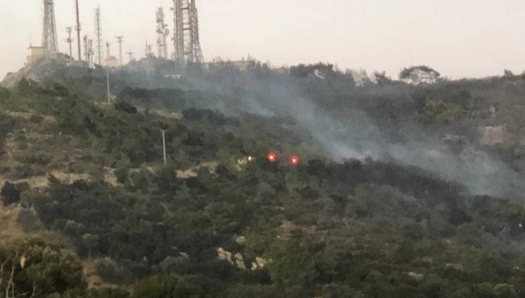 Bodrum’da makilik alanda yangın