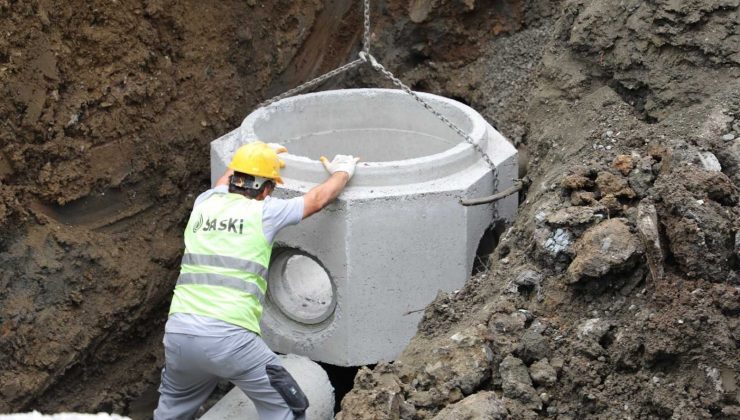 Canik’teki ‘yağmur suyu kolektör hattı’ tamamlandı